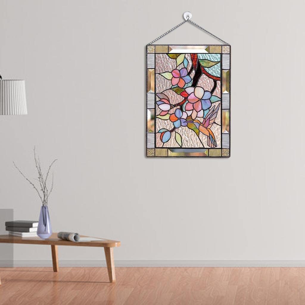 Amazon.co.jp: NC ステンドグラスの窓壁掛け、ステンドグラスの